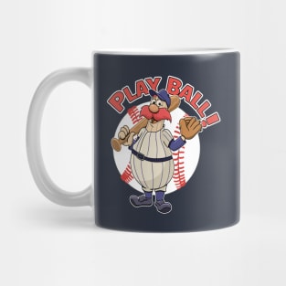 Play Ball Baseball Mascot Yankees Mug